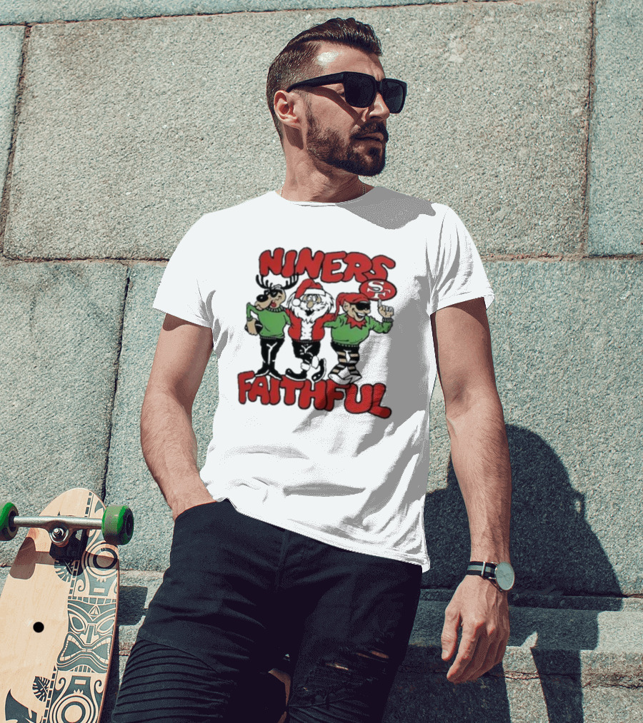 Niners Faithful San Francisco 49ers Homage Holiday Tri-blend T-Shirt