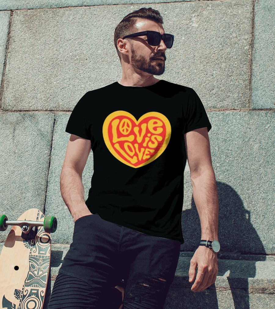 Love Is Love Peace Sign Heart T-Shirt