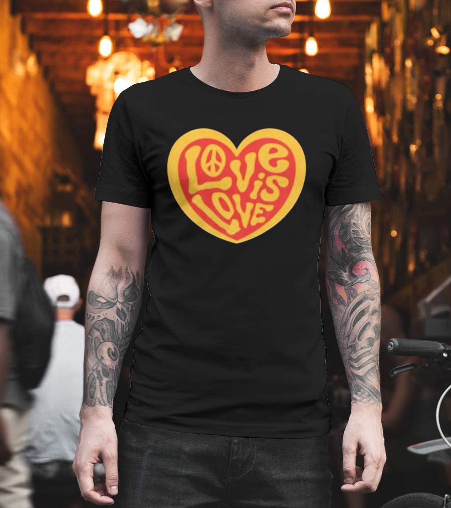 Love Is Love Peace Sign Heart T-Shirt
