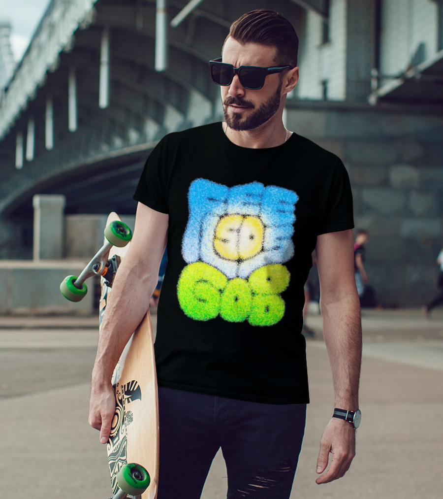 Nature Feels So Good Retro Bubble Text T-Shirt