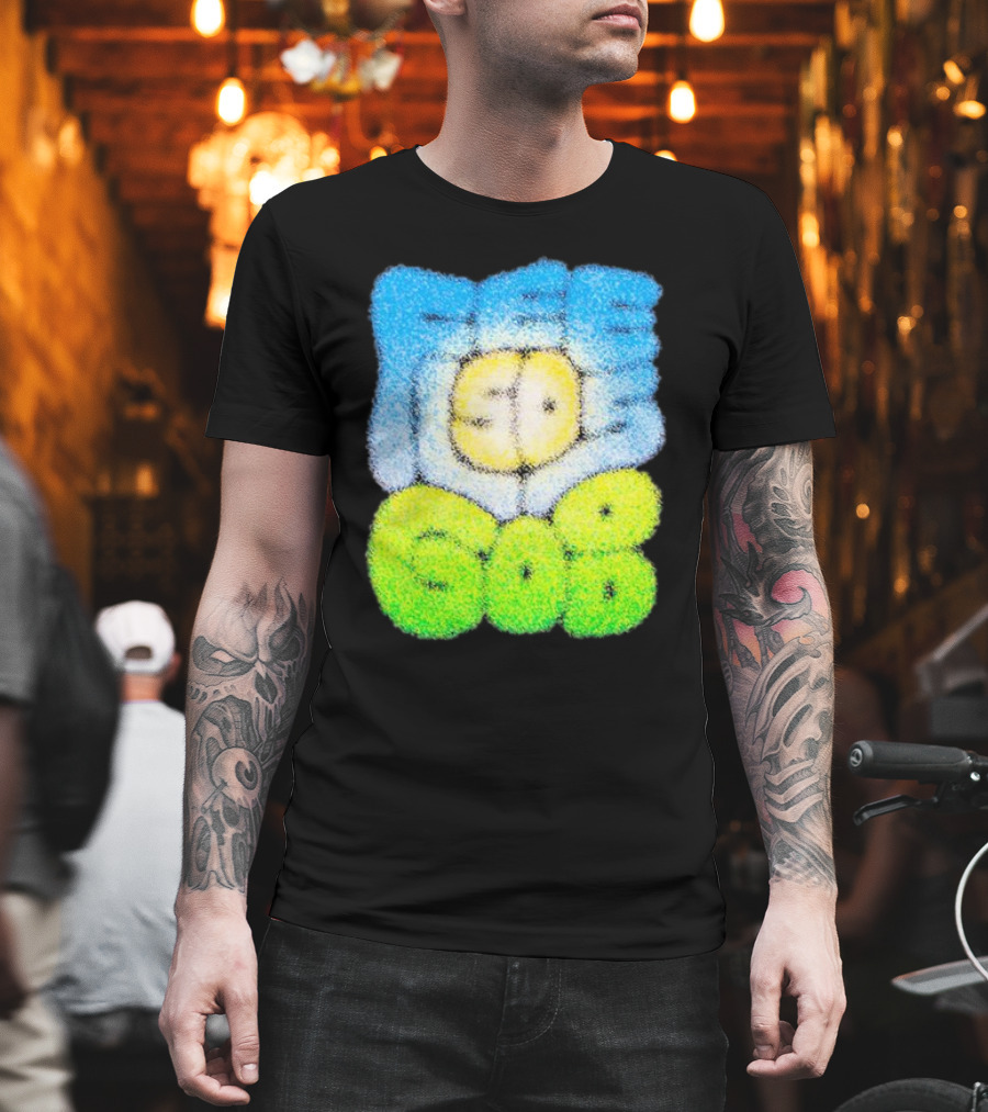 Nature Feels So Good Retro Bubble Text T-Shirt