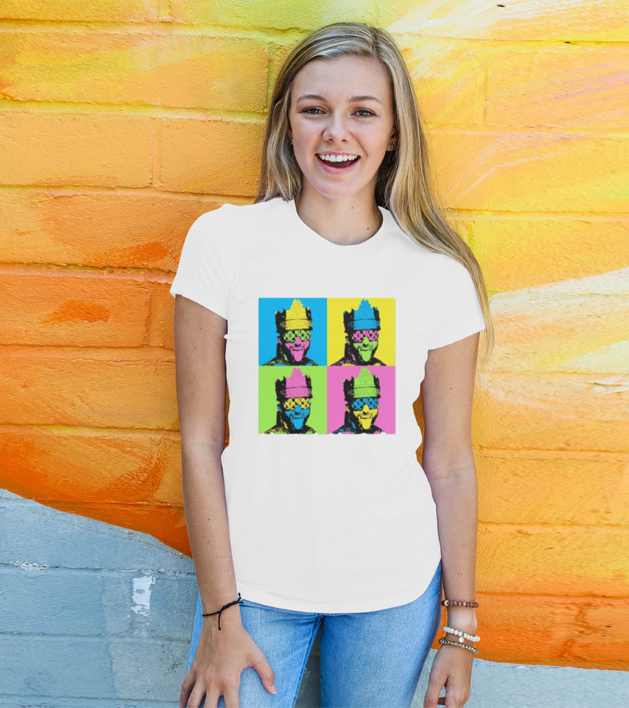 Deathmatch King Pop Art Style Color Blocks T-Shirt