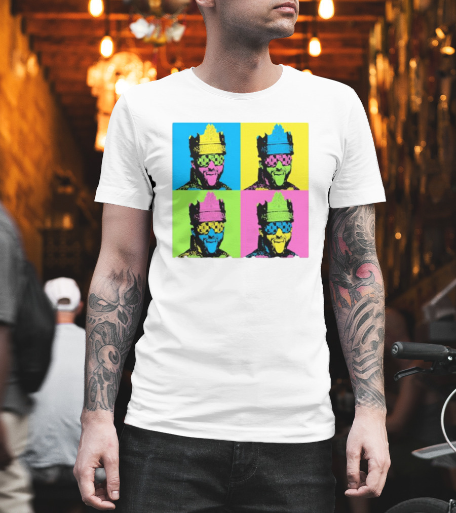 Deathmatch King Pop Art Style Color Blocks T-Shirt