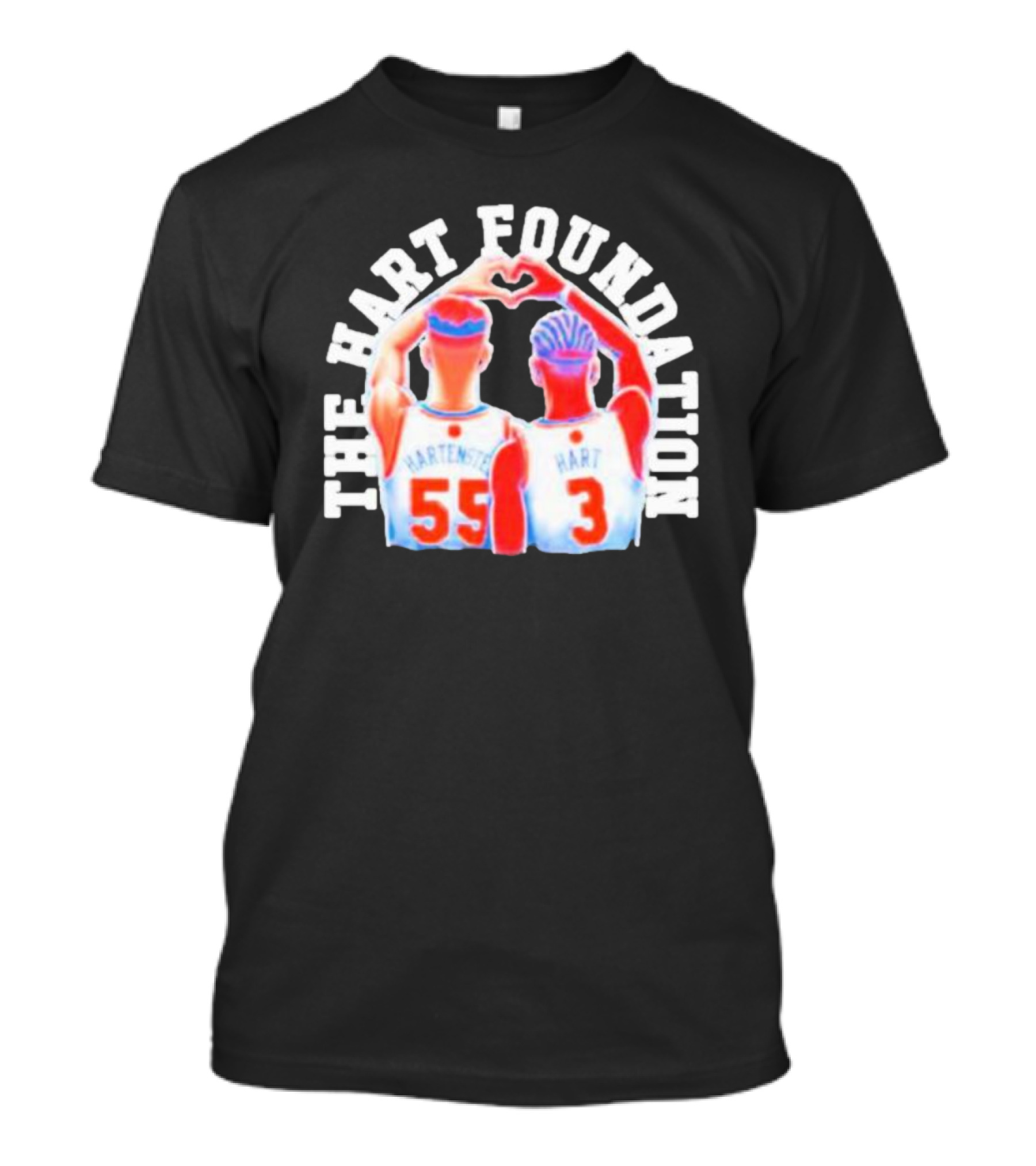 The Hart Foundation Hart Hartenstein 55 Heart 3 T-Shirt