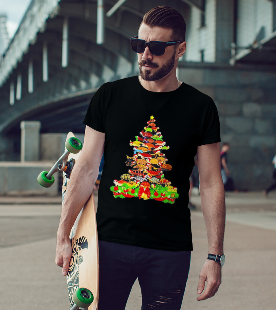 Turtles Christmas Tree Holiday T-Shirt