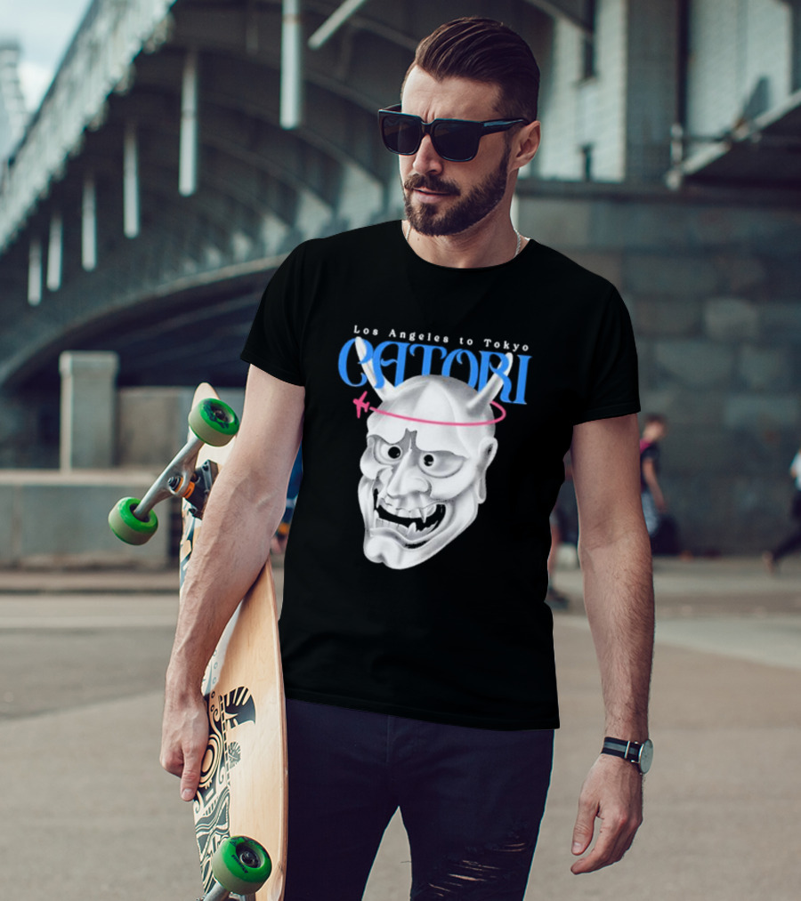 Los Angeles To Tokyo Catori Oni Mask T-Shirt