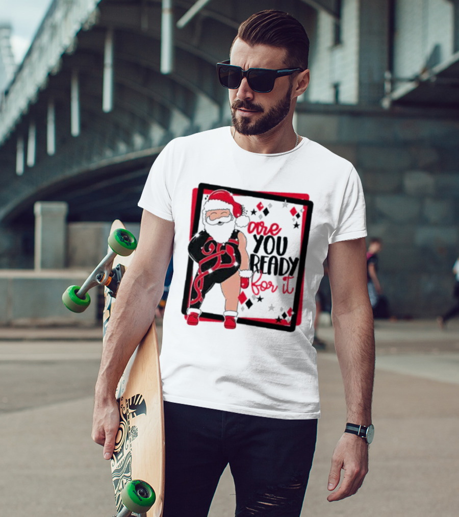 Reputation Taylor's Version Santa Are You Ready For It Santa Wrestler Patchwork Emo Goth T-Shirt