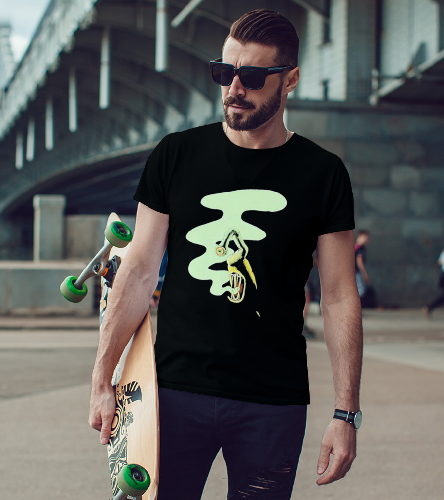 Whale Healer Surreal Creature With Abstract Eye And Vapor Trail T-Shirt
