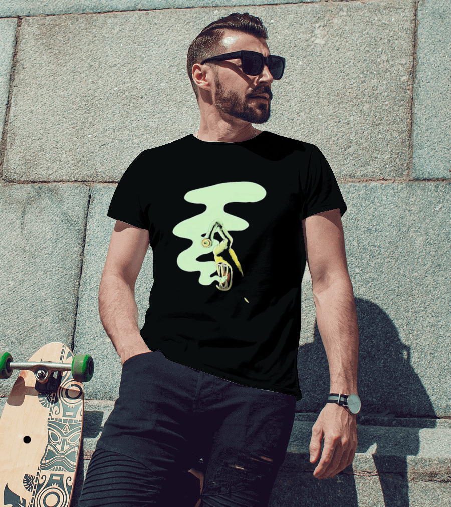 Whale Healer Surreal Creature With Abstract Eye And Vapor Trail T-Shirt