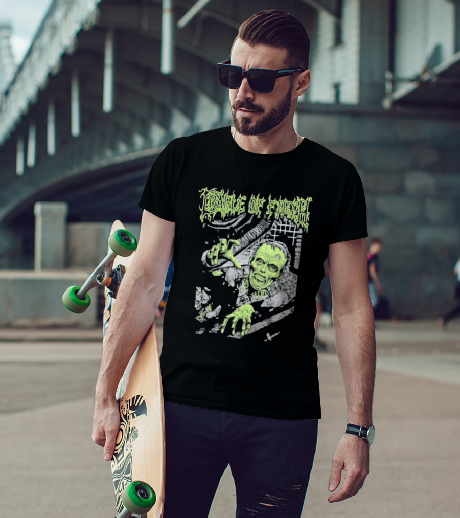 Cradle Of Filth Zombie Breaking Through Wall T-Shirt