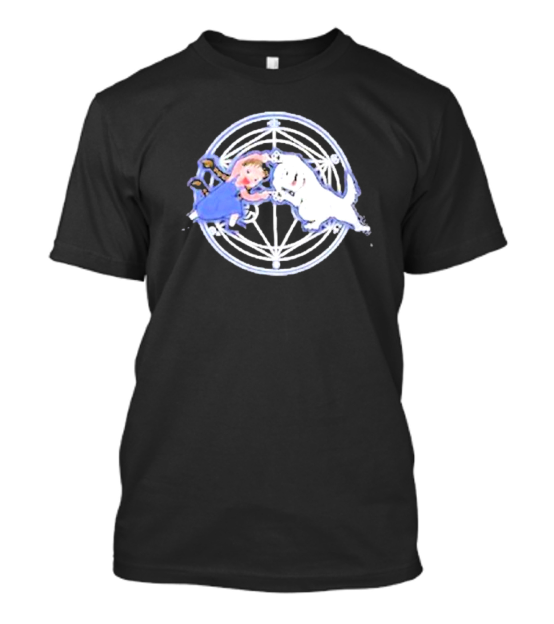 Nina And Dog Fusion Circle Symbol Anime T-Shirt