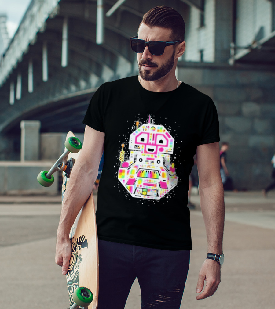 STS9 Reflect Refract Neon Robot T-Shirt