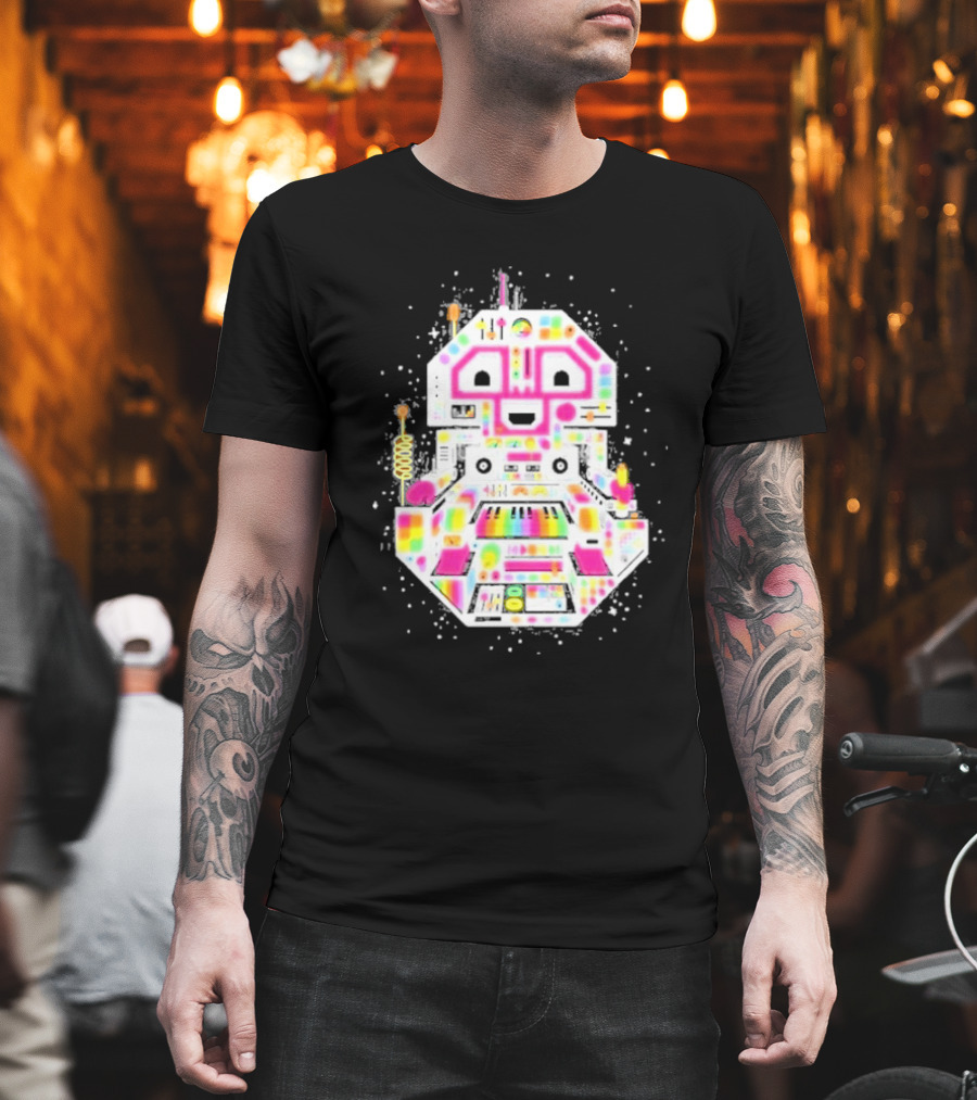 STS9 Reflect Refract Neon Robot T-Shirt
