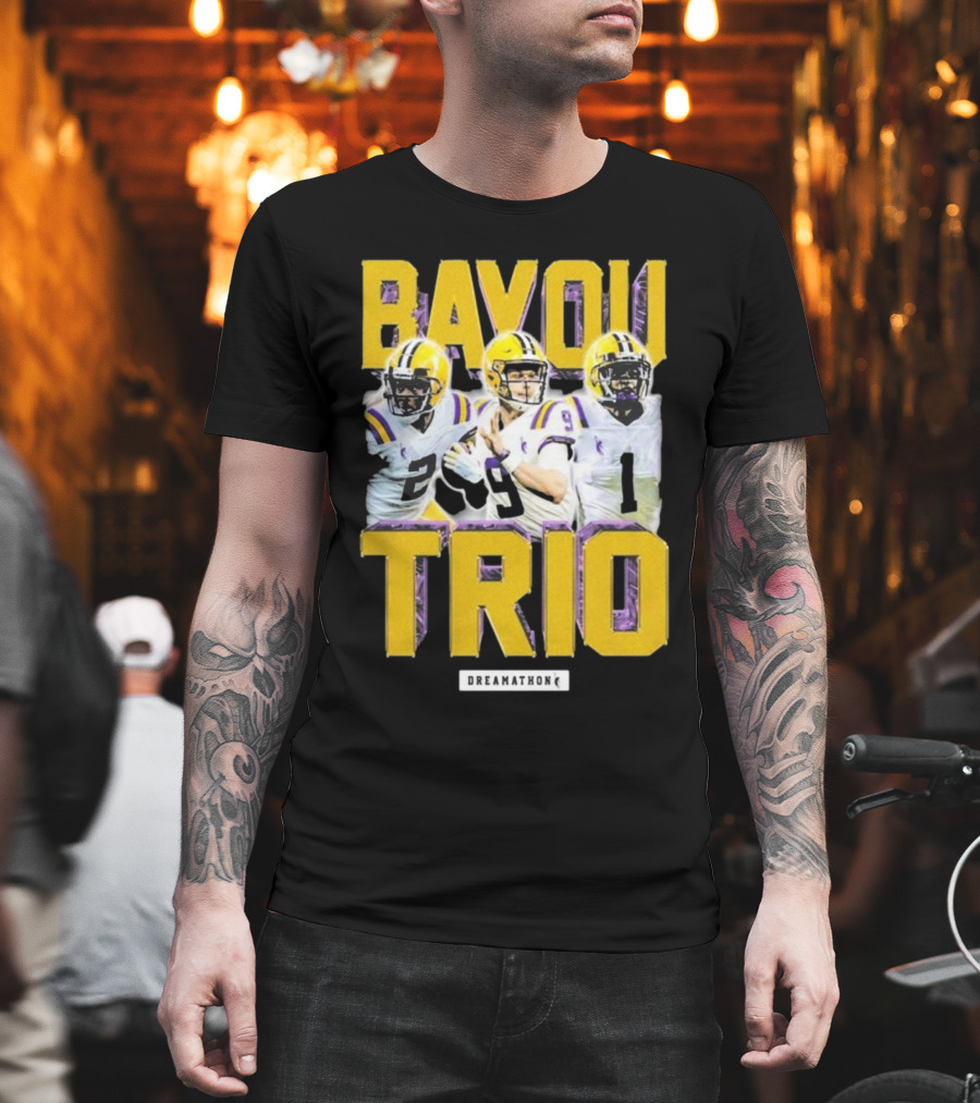 Bayou Trio Dreamathon Justin Jefferson Joe Burrow Ja'Marr Chase T-Shirt