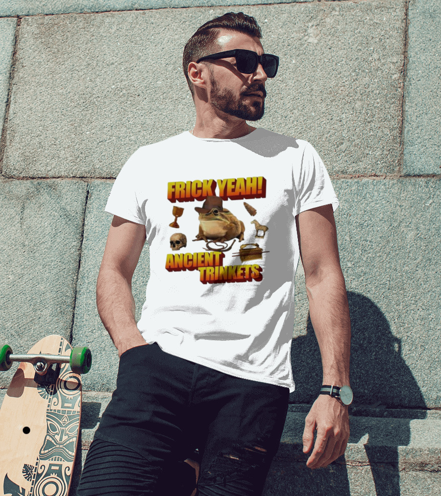 Frick Yeah Cowboy Frog Ancient Trinkets T-Shirt