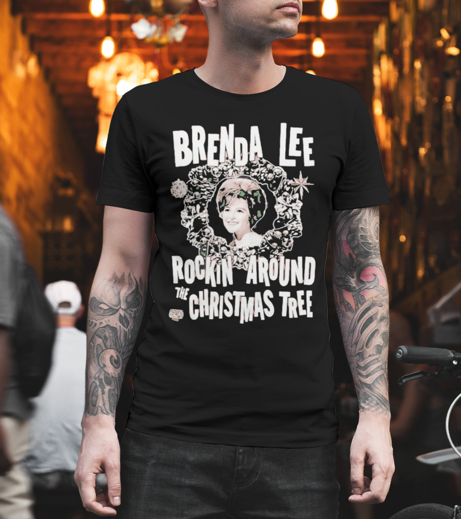 Brenda Lee Rockin’ Around the Christmas Tree Wreath T-Shirt