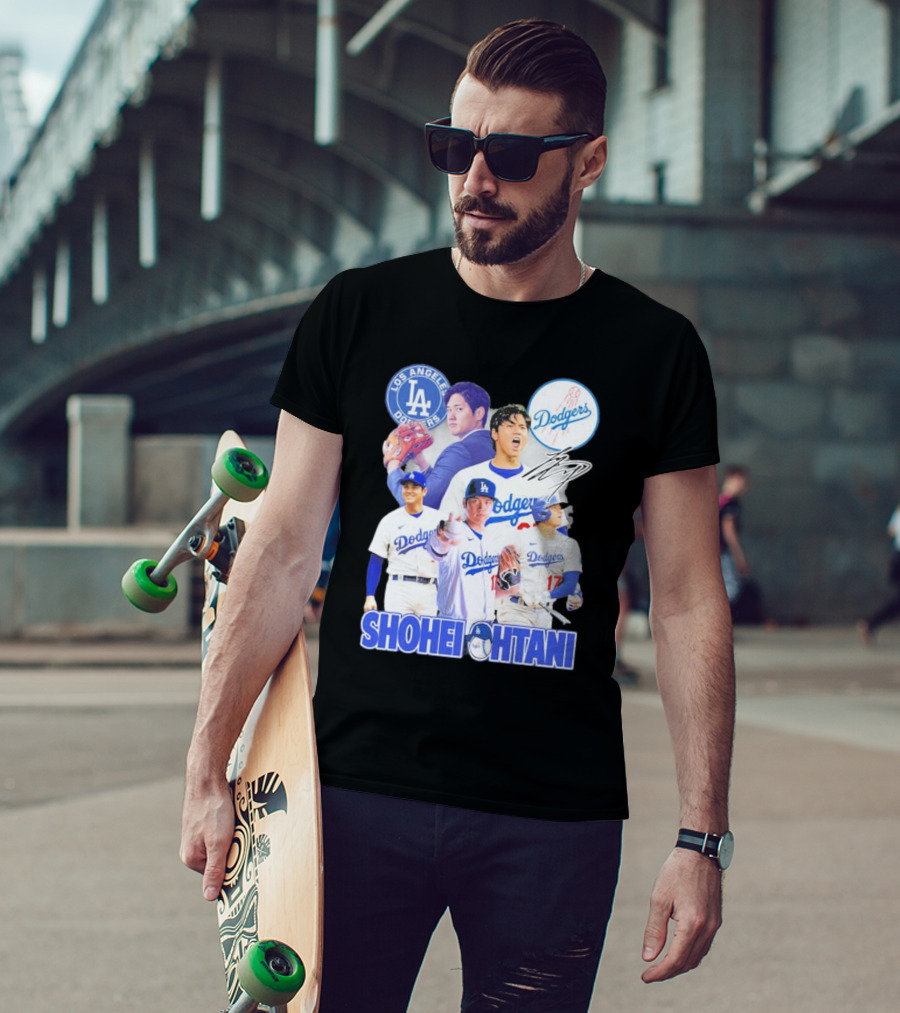 Los Angeles Dodgers Shohei Ohtani Dodger Stadium Arrival T-Shirt