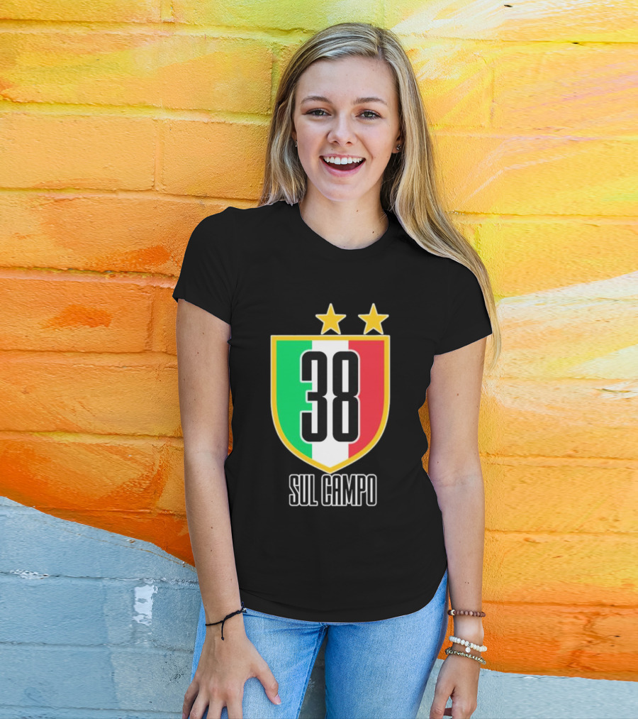 Sul Campo 38 Italy Shield With Stars T-Shirt