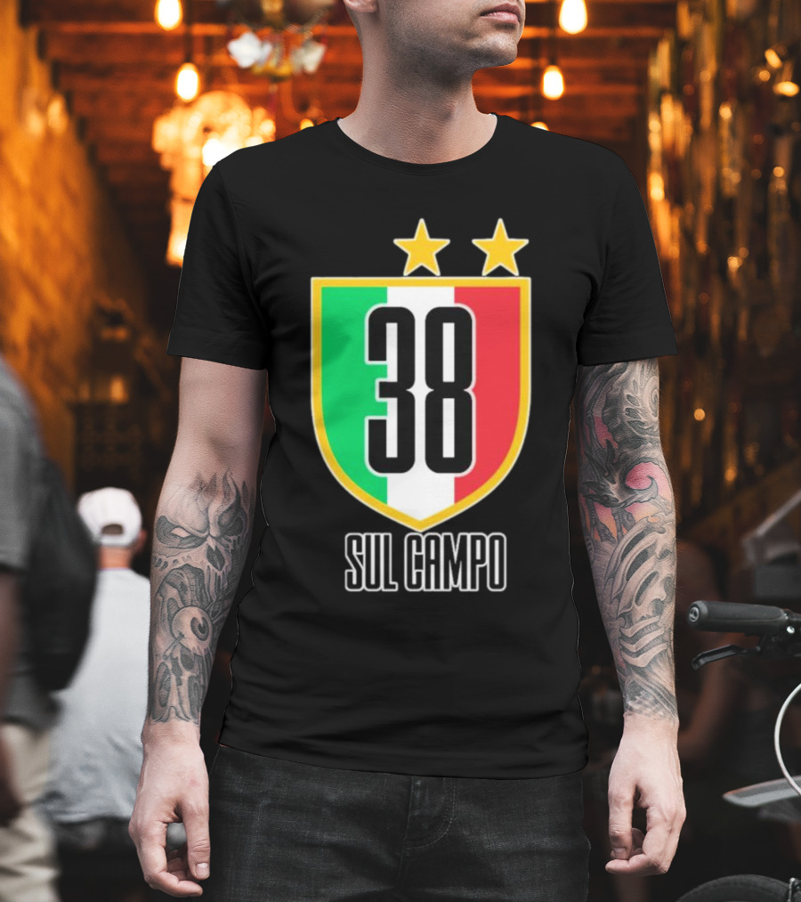 Sul Campo 38 Italy Shield with Stars T-Shirt