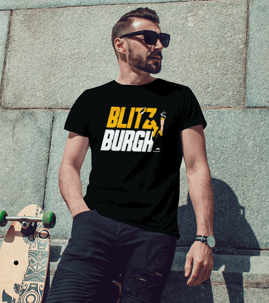 Pittsburgh Steelers Blitzburgh Kicking Action T-Shirt