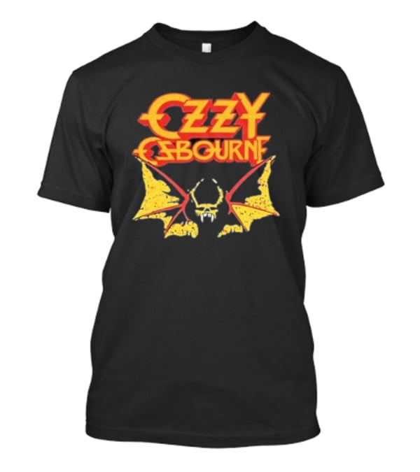 Ozzy Osbourne Bat Logo With Yellow T-Shirt