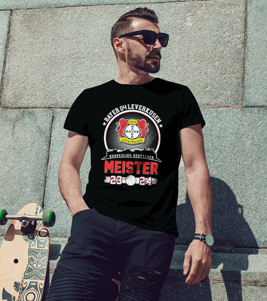 Bayer 04 Leverkusen 1904 Bundesliga Deutscher Meister 23 24 T-Shirt