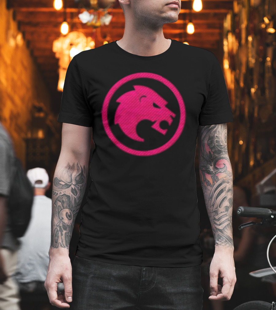 Jon Rahm Sponsor Legion XIII Pink Lion Emblem T-Shirt