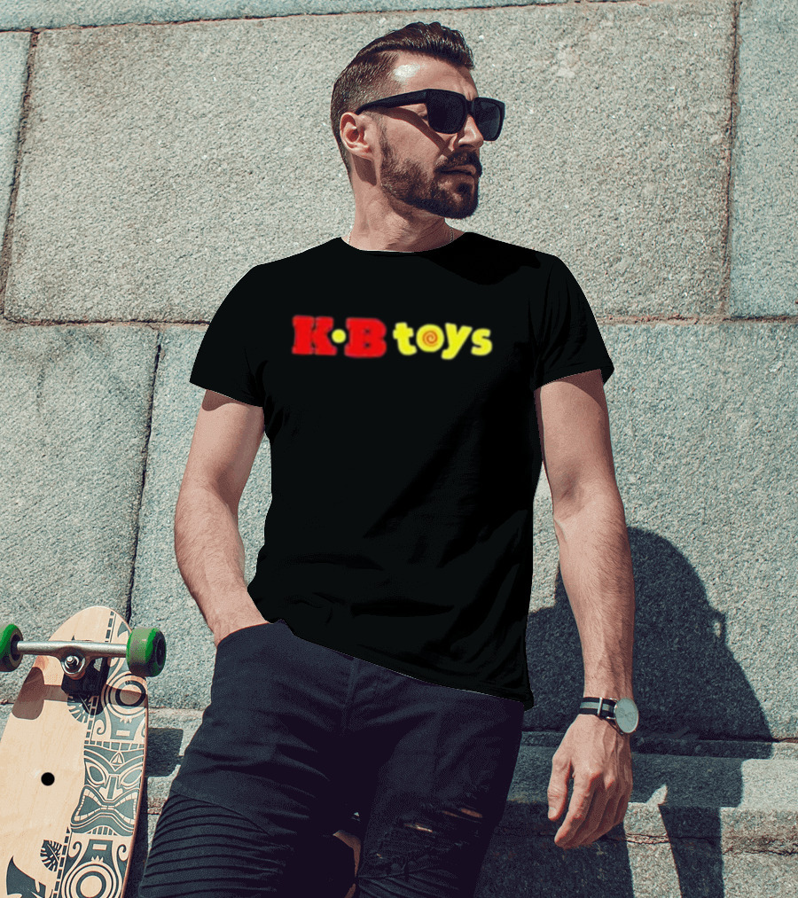 KB Toys Red Yellow Spiral T-Shirt