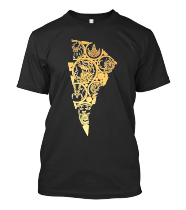 Mmpr Power Rangers Dinozord Medal Power Coins T-Shirt