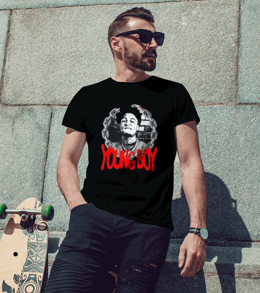 Never Broke Again Young Boy Chain T-Shirt