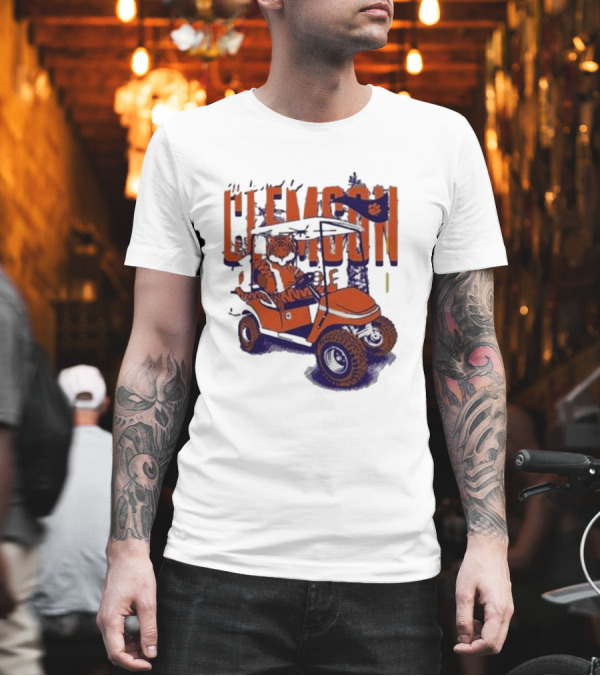 Clemson Tigers Golf Cart Mascot Adventure T-Shirt Clemson Tigers Golf Cart Mascot Adventure T-Shirt