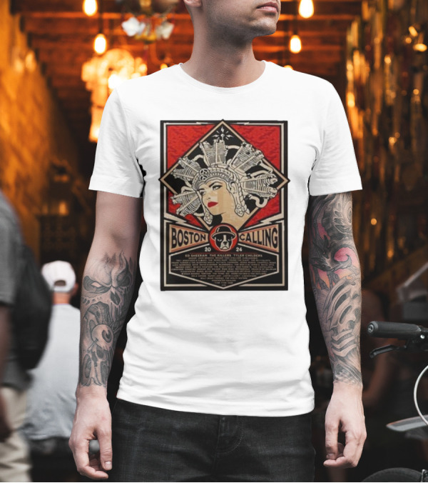 Boston Calling 2024 Ed Sheeran The Killers Tyler Childers T-Shirt Boston Calling 2024 Ed Sheeran The Killers Tyler Childers T-Shirt