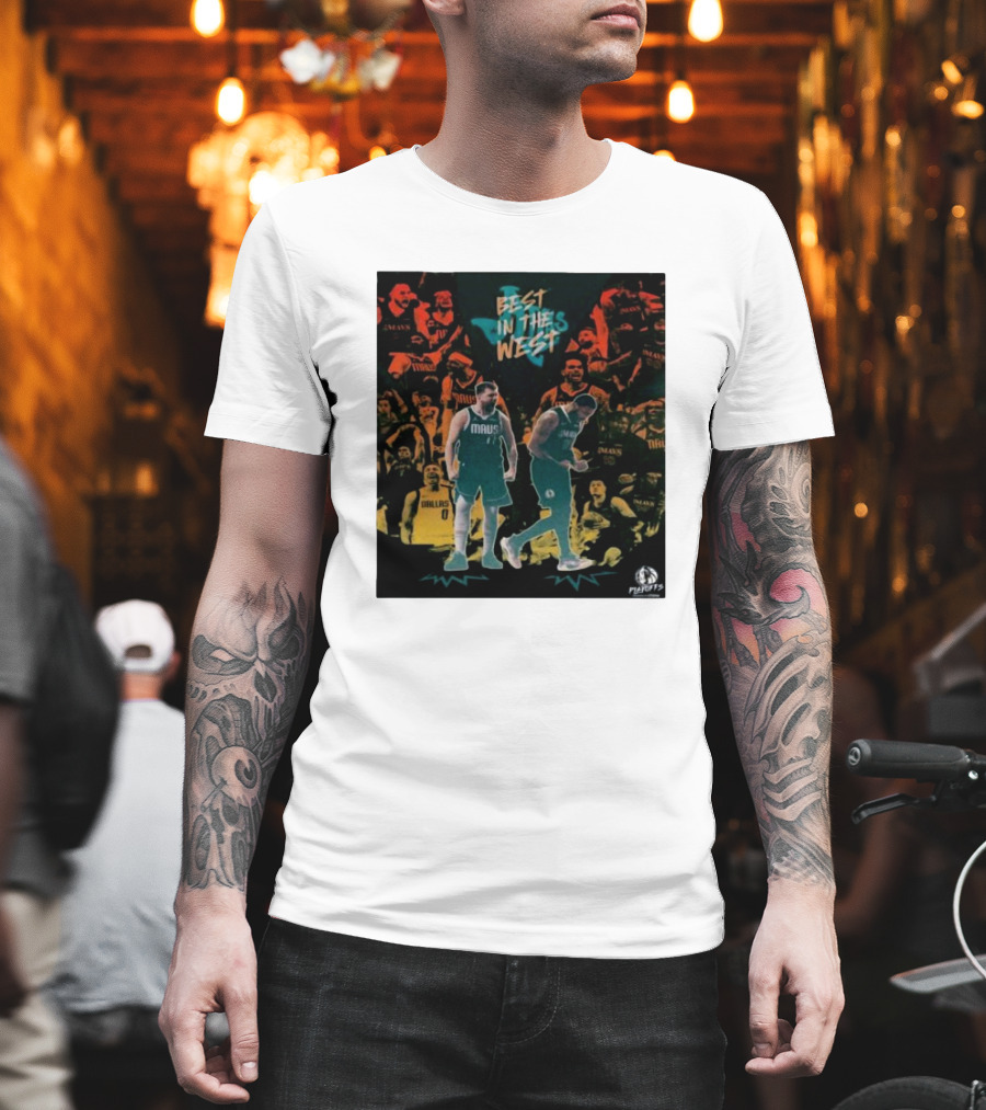 Playoffs Best In The West Mavericks Basketball Team Highlight T-Shirt