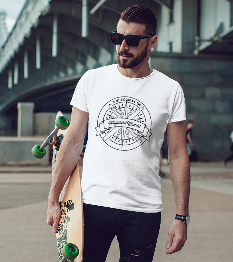 The Society Of Wayward Writers Compass And Quill T-Shirt
