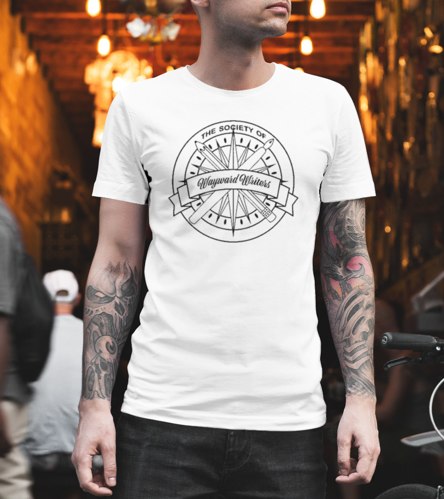 The Society Of Wayward Writers Compass And Quill T-Shirt