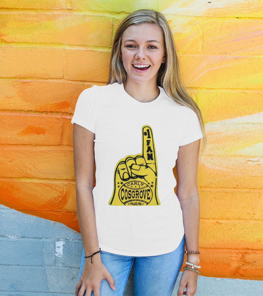 Carly Cosgrove Philadelphia Number One Fan Foam Finger T-Shirt