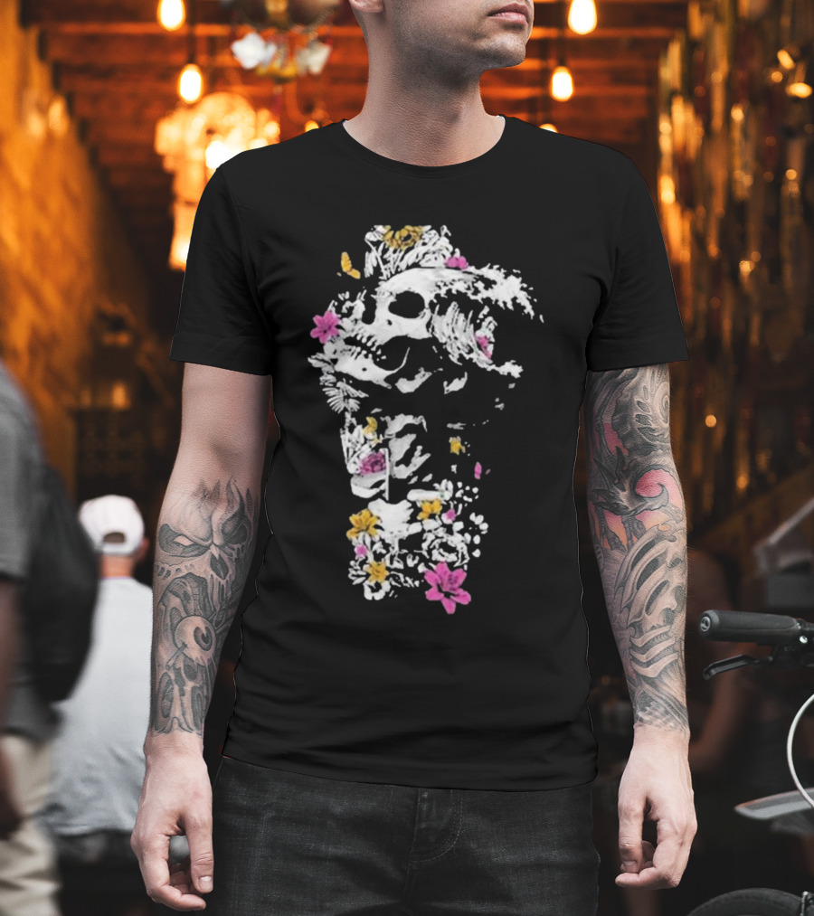 Sullivan King Skull Wave Floral Fusion T-Shirt
