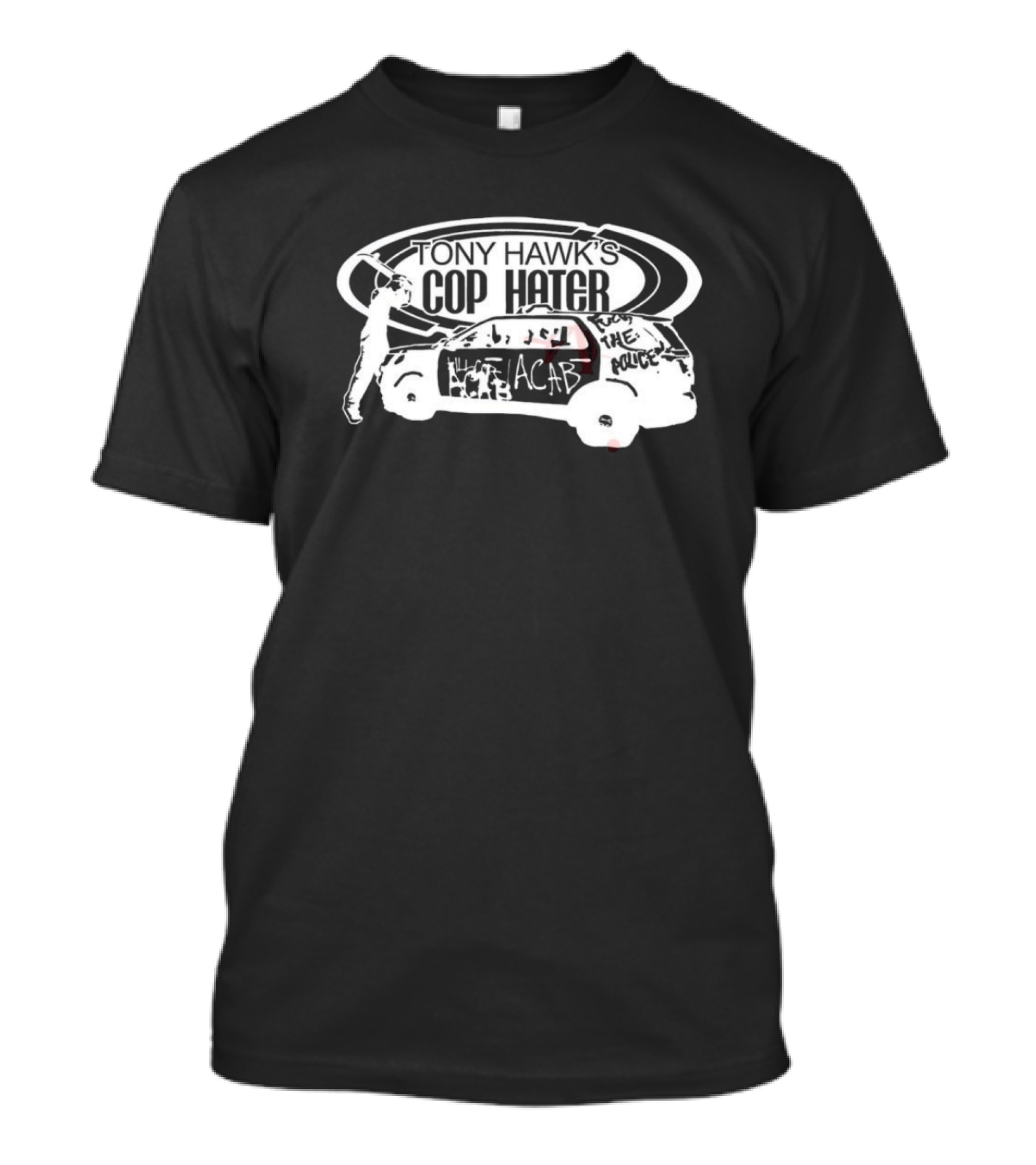 Tony Hawk's Cop Hater Acab From The Police T-Shirt