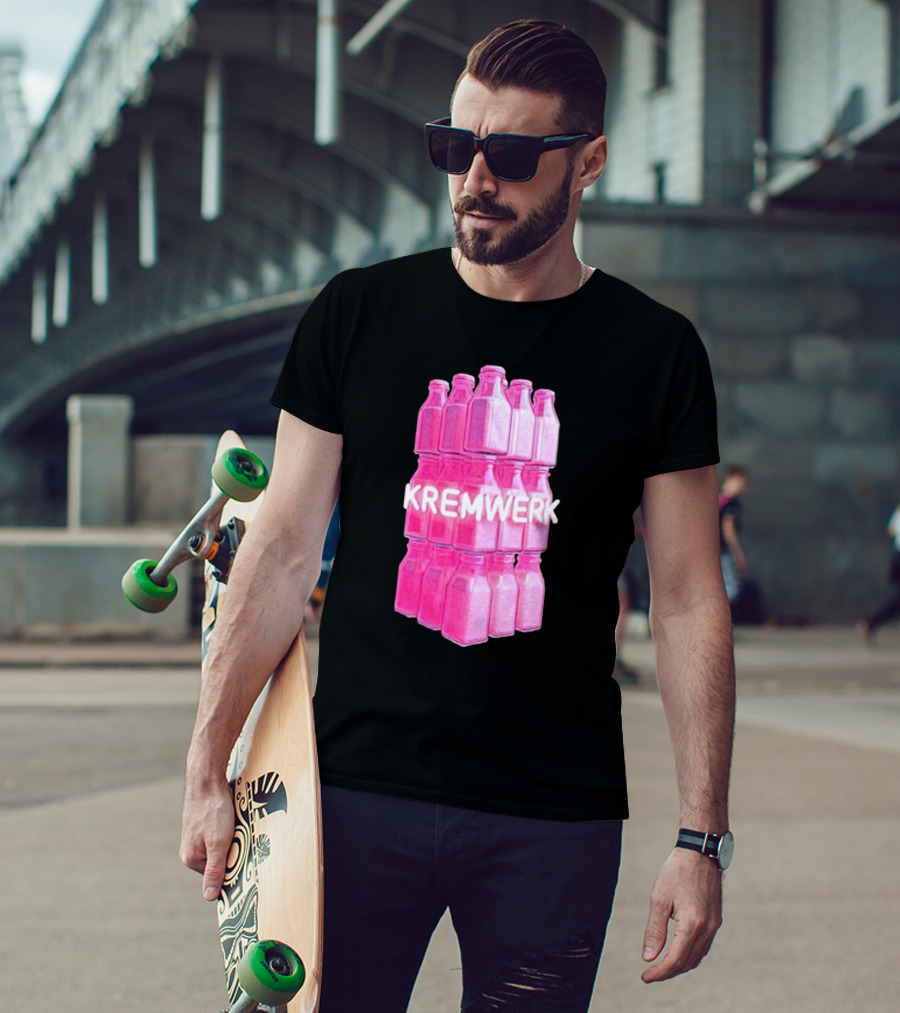 Kremwerk Seattle Wa Pink Cream Bottles Factory T-Shirt