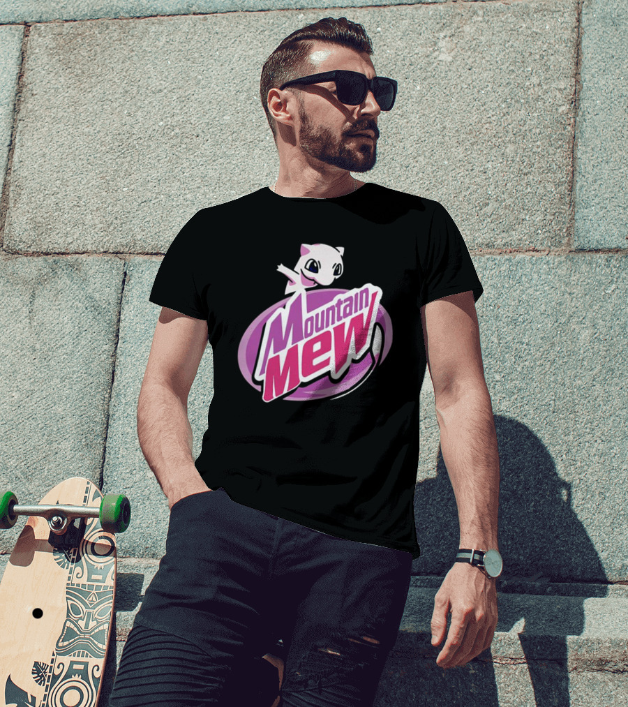 Mountain Mew Pokemon Go Mewtwo Parody Mountain Dew T-Shirt