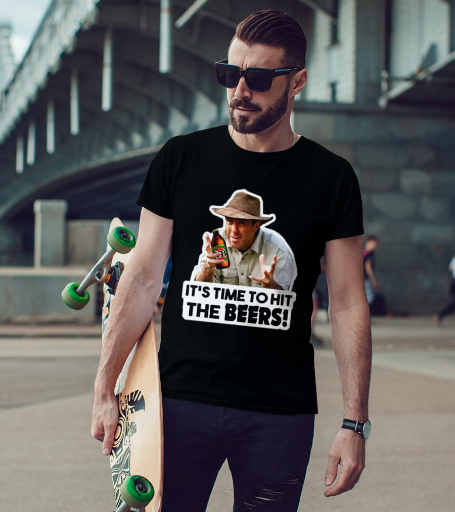Russell Coight It's Time To Hit The Beers Beer Bottle Hat T-Shirt