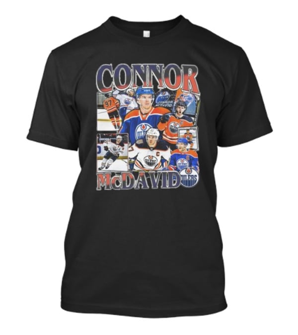Connor McDavid Edmonton Oilers MVP Player 97 Hockey Images T-Shirt
