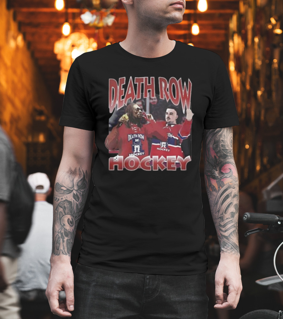 Death Row Hockey Sweater With Iconic Rapper And Player Graphics T-Shirt