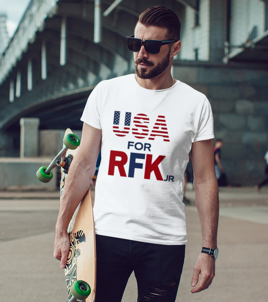 USA For RFK Jr American Flag T-Shirt