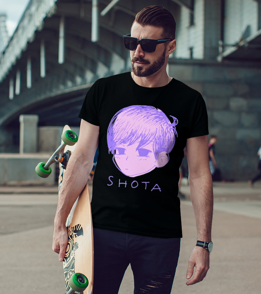 Kitsune Heroes Omo Cat Shota Anime Character Face Drawing T-Shirt