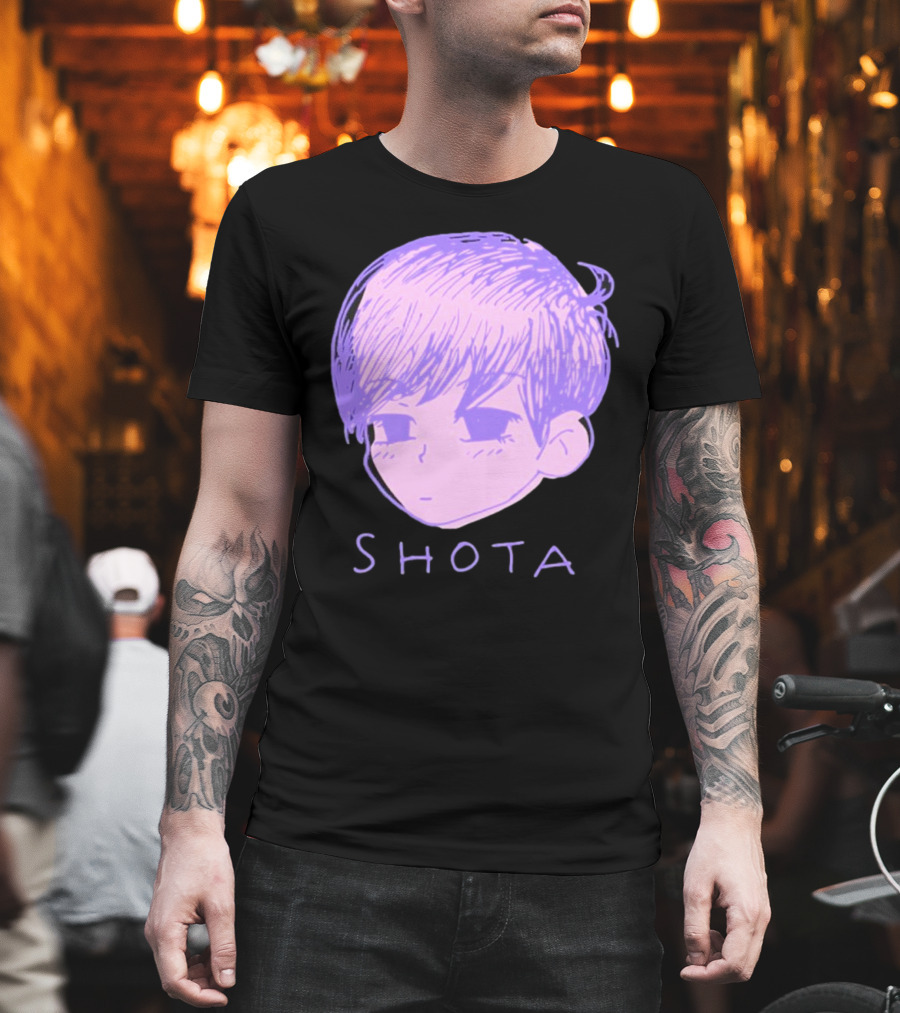 Kitsune Heroes Omo Cat Shota Anime Character Face Drawing T-Shirt