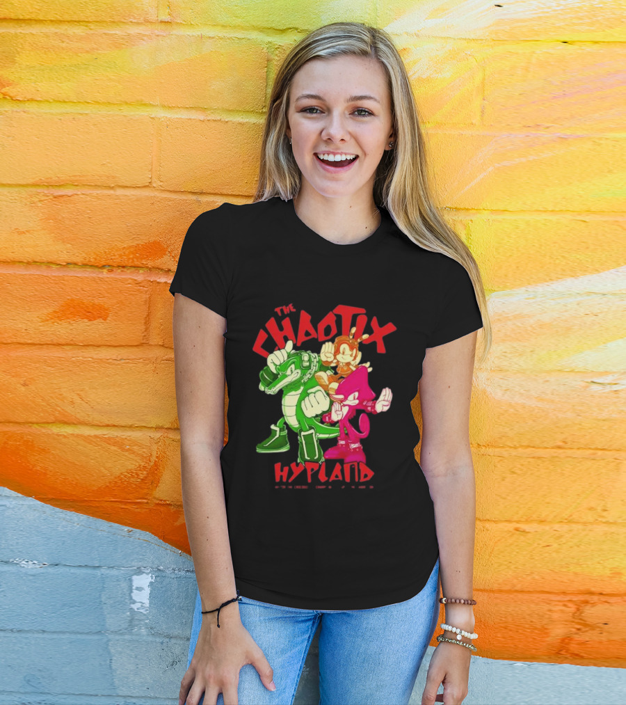 The Chaotix Hypland Vector The Crocodile Charmy Bee Espio The Chameleon T-Shirt