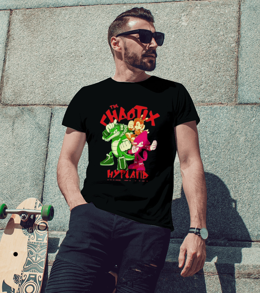 The Chaotix Hypland Vector The Crocodile Charmy Bee Espio The Chameleon T-Shirt
