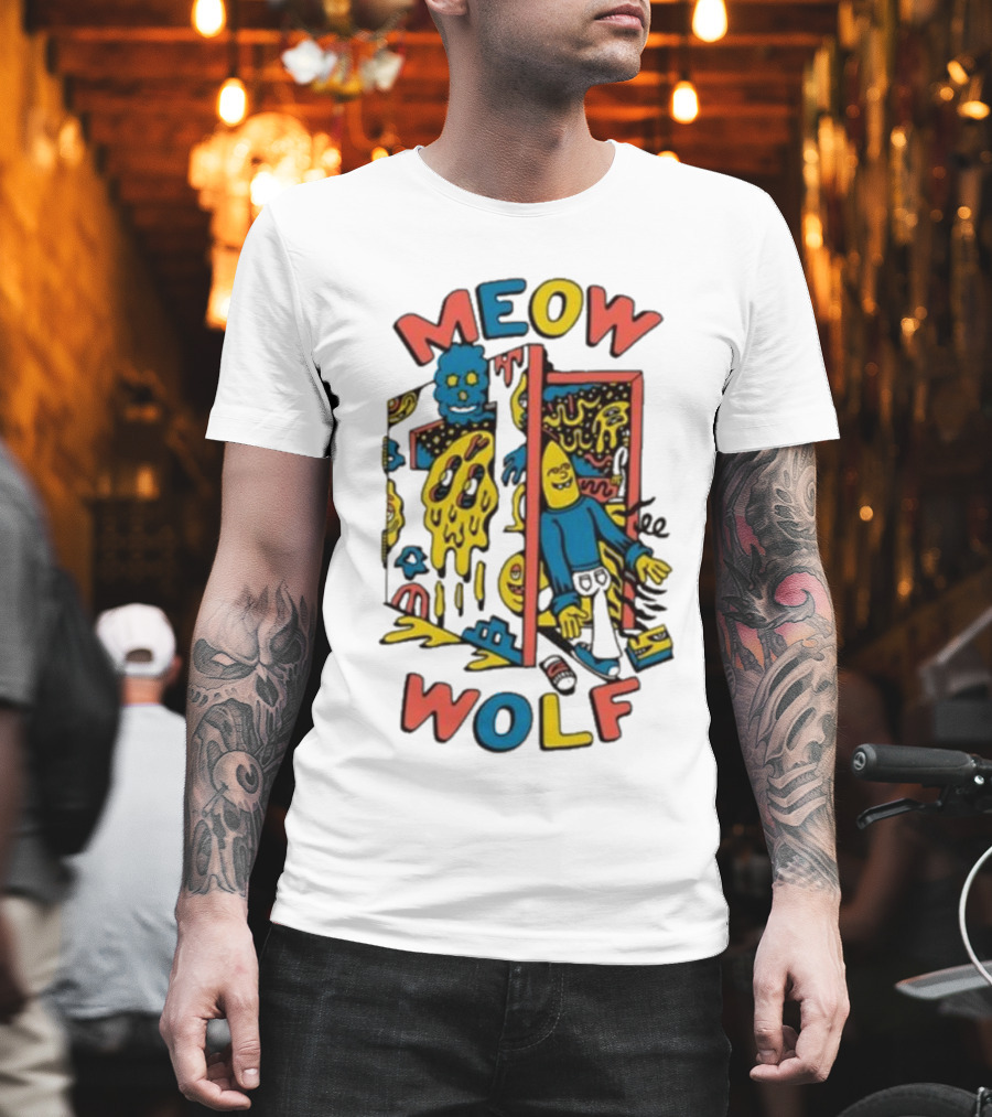 Meow Wolf Killer Acid X Mw Drippy Door Trippy Psychedelic T-Shirt