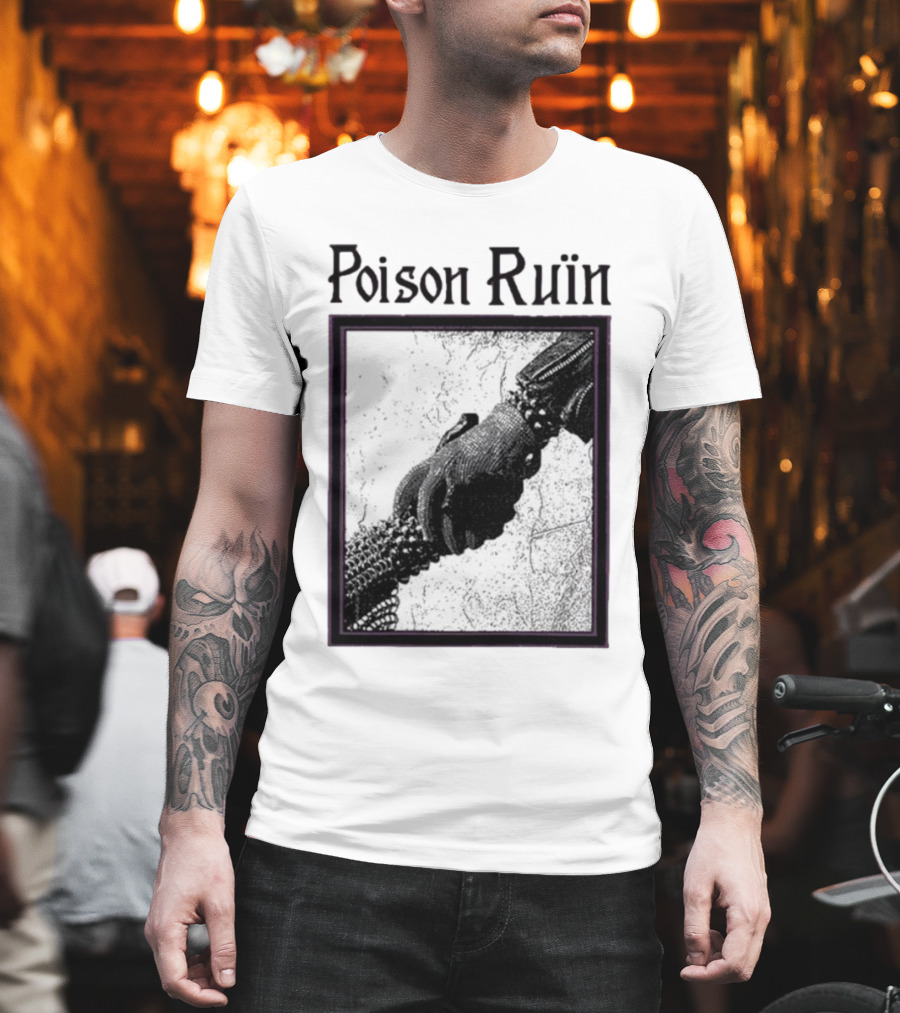 Poison Ruïn Medieval Chainmail Handshake Confrere T-Shirt